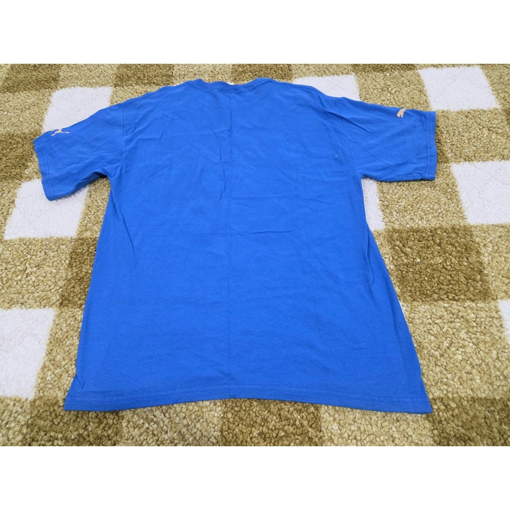 Puma Italia Campioni del Mondo 4 Blue Soccer T-Shirt Mens Large Italy World Cup - Picture 6 of 7